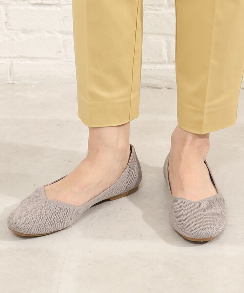 SHOO・LA・RUE（シューラルー）の「◆洗えて履きやすい！ニットスクエアパンプス（その他シューズ・レディース・ブラック/ライトグリーン/サンドベージュ/ベビーピンク・35/45/25）」の11枚目の写真