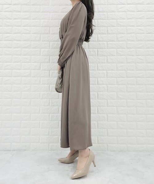 Lauren R Lauren*美しいシルエット*Vネック*シフォンワンピース 楽天市場】【Fashion SALE&半額商品多数&お得クーポン】シフォン