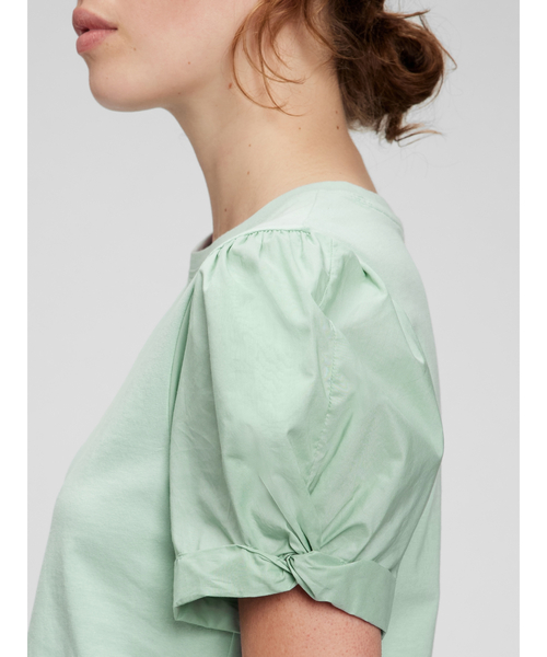 GAP(ギャップ)の「パフスリーブ Tシャツ(Tシャツ/カットソー・レディース・アクア/ホワイト/ブラック・S/M/XL/XS/L/XXS)」の7枚目の写真