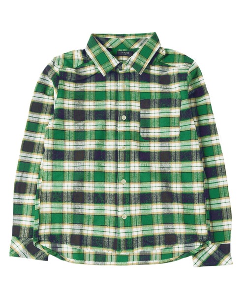 GLAZOS（グラソス）の「チェック長袖シャツ（シャツ/ブラウス・キッズ・レッド/イエロー/グリーン/ブルー・130cm/140cm/150cm/160cm/170cm）」の15枚目の写真