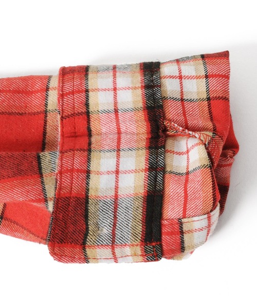 GLAZOS（グラソス）の「チェック長袖シャツ（シャツ/ブラウス・キッズ・レッド/イエロー/グリーン/ブルー・130cm/140cm/150cm/160cm/170cm）」の11枚目の写真