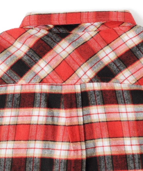 GLAZOS（グラソス）の「チェック長袖シャツ（シャツ/ブラウス・キッズ・レッド/イエロー/グリーン/ブルー・130cm/140cm/150cm/160cm/170cm）」の6枚目の写真