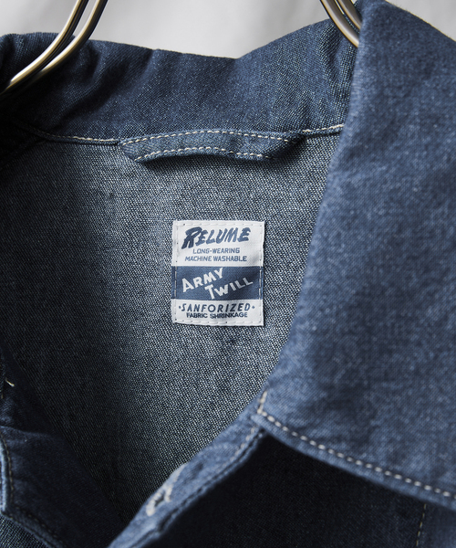 JOURNAL STANDARD relume(ジャーナルスタンダード レリューム)の「【ARMY TWILL / アーミーツイル】別注 Denim ユーティリティーシャツ(シャツ/ブラウス・メンズ・グリーン/ブルー/ネイビー・LARGE/MEDIUM)」の14枚目の写真
