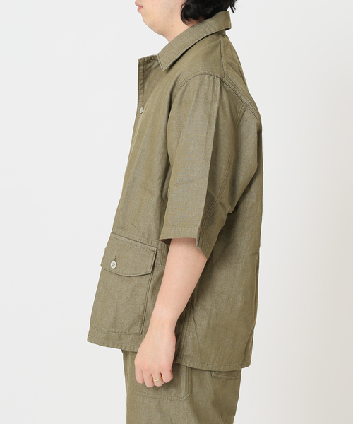 【新品】Journal Standard relume Army twill ARMY TWILL / アーミーツイル】別注 ストライプスラブシャツ（シャツ