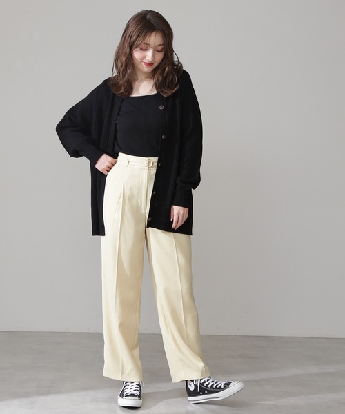 N.（N. Natural Beauty Basic）（エヌエヌナチュラルビューティーベーシック）の「◆スクエアネックコンパクトＴシャツ（Tシャツ/カットソー・レディース・イエロー/ブラック/クリーム・MEDIUM）」の8枚目の写真