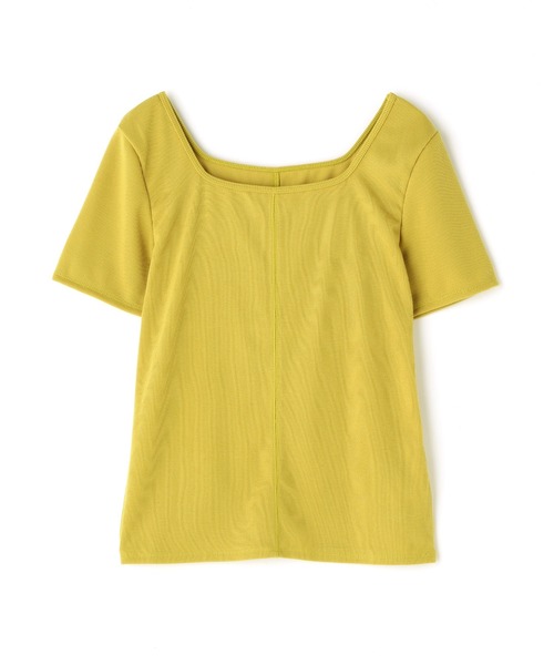 N.（N. Natural Beauty Basic）（エヌエヌナチュラルビューティーベーシック）の「◆スクエアネックコンパクトＴシャツ（Tシャツ/カットソー・レディース・イエロー/ブラック/クリーム・MEDIUM）」の15枚目の写真