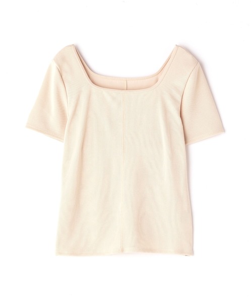 N.（N. Natural Beauty Basic）（エヌエヌナチュラルビューティーベーシック）の「◆スクエアネックコンパクトＴシャツ（Tシャツ/カットソー・レディース・イエロー/ブラック/クリーム・MEDIUM）」の13枚目の写真