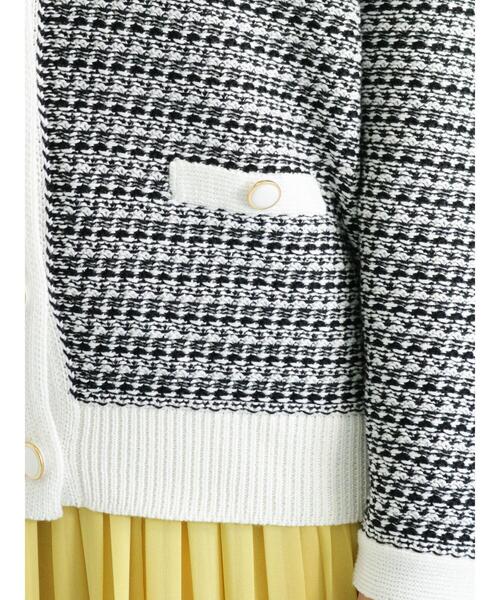 Te chichi(テチチ)の「配色Vネックカーディガン(カーディガン/ボレロ・レディース・ブラック/ベージュ/オフホワイト・フリ-)」の15枚目の写真