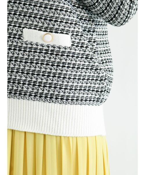 Te chichi(テチチ)の「配色Vネックカーディガン(カーディガン/ボレロ・レディース・ブラック/ベージュ/オフホワイト・フリ-)」の16枚目の写真