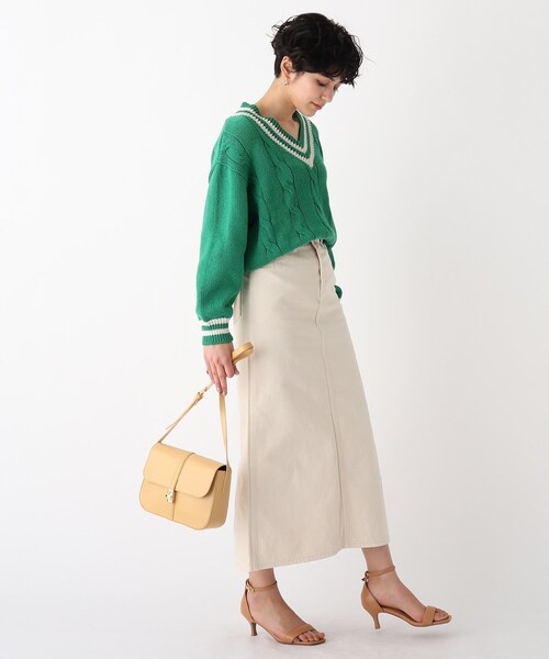 Wrangler（ラングラー）の「◆【Wrangler】別注 デニムフレアスカート（デニムスカート・レディース・オフホワイト/ブルー/レッド系1・02/01）」の15枚目の写真