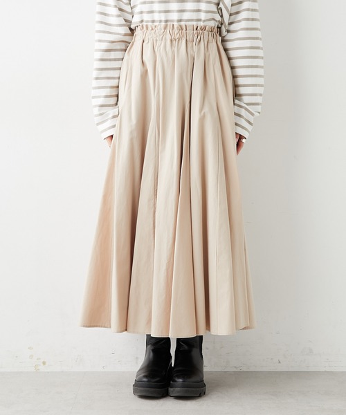 PUAL CE CIN(ピュアルセシン)の「コットンレーヨンスカート(スカート・レディース・ブラック/ベージュ/ナチュラル・FREE)」の19枚目の写真
