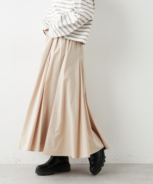 PUAL CE CIN(ピュアルセシン)の「コットンレーヨンスカート(スカート・レディース・ブラック/ベージュ/ナチュラル・FREE)」の18枚目の写真