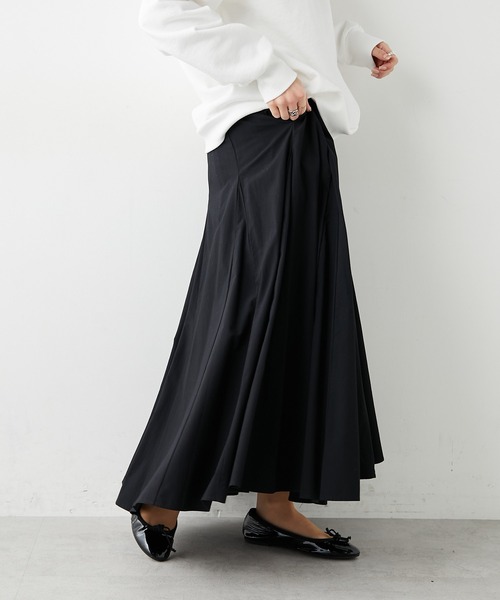 PUAL CE CIN(ピュアルセシン)の「コットンレーヨンスカート(スカート・レディース・ブラック/ベージュ/ナチュラル・FREE)」の7枚目の写真
