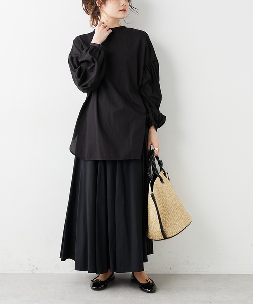 PUAL CE CIN(ピュアルセシン)の「コットンレーヨンスカート(スカート・レディース・ブラック/ベージュ/ナチュラル・FREE)」の21枚目の写真