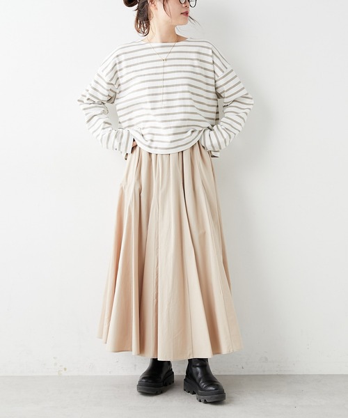 PUAL CE CIN(ピュアルセシン)の「コットンレーヨンスカート(スカート・レディース・ブラック/ベージュ/ナチュラル・FREE)」の16枚目の写真