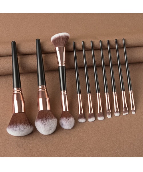 LAC-VERT（ラック・ヴェール）の「ポーチ付きメイクブラシセット【10本】（メイクブラシ・レディース・ブラック/グレー・FREE）」の20枚目の写真