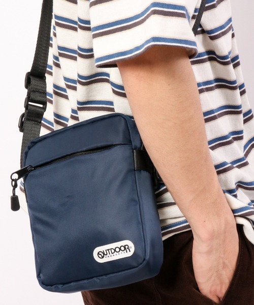 OUTDOOR PRODUCTS（アウトドアプロダクツ）の「OUTDOOR アウトドア スクエアミニショルダーバッグ（ショルダーバッグ・メンズ・ブラック/ネイビー/カーキ・FREE）」の19枚目の写真
