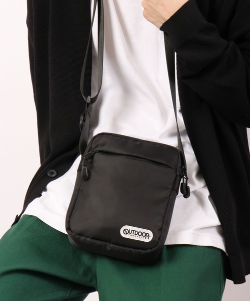 OUTDOOR PRODUCTS（アウトドアプロダクツ）の「OUTDOOR アウトドア スクエアミニショルダーバッグ（ショルダーバッグ・メンズ・ブラック/ネイビー/カーキ・FREE）」の21枚目の写真