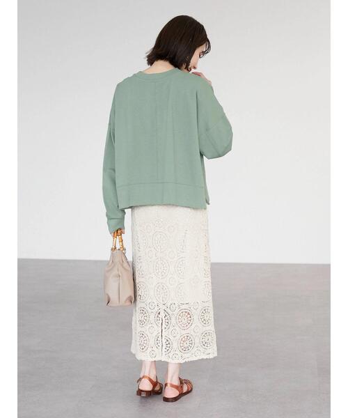 Green　Parks（グリーンパークス）の「クロシェレーススカート（スカート・レディース・ベージュ・FREE）」の12枚目の写真