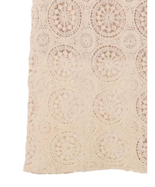 Green　Parks（グリーンパークス）の「クロシェレーススカート（スカート・レディース・ベージュ・FREE）」の22枚目の写真