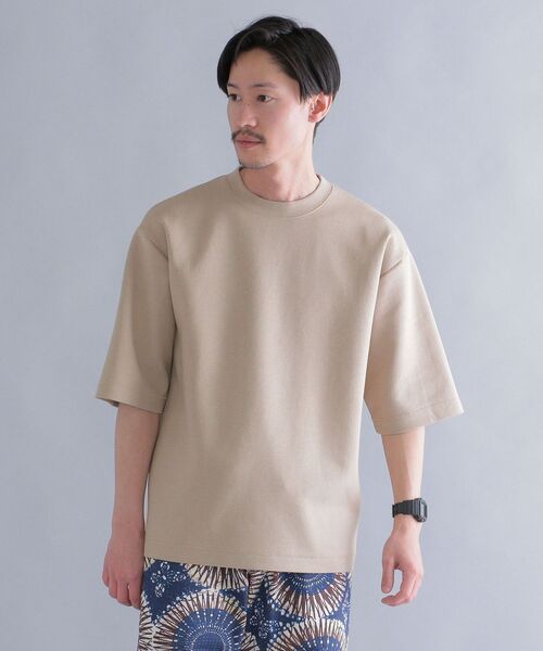 SHIPS(シップス)の「SHIPS: ダブルフェイス リラックス ハーフスリーブ Tシャツ(Tシャツ/カットソー・メンズ・ホワイト/チャコールグレー/ベージュ系/ライトブルー・SMALL/MEDIUM/LARGE/X-LARGE)」の4枚目の写真