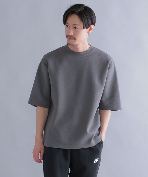 SHIPS(シップス)の「SHIPS: ダブルフェイス リラックス ハーフスリーブ Tシャツ(Tシャツ/カットソー・メンズ・ホワイト/チャコールグレー/ベージュ系/ライトブルー・SMALL/MEDIUM/LARGE/X-LARGE)」の3枚目の写真