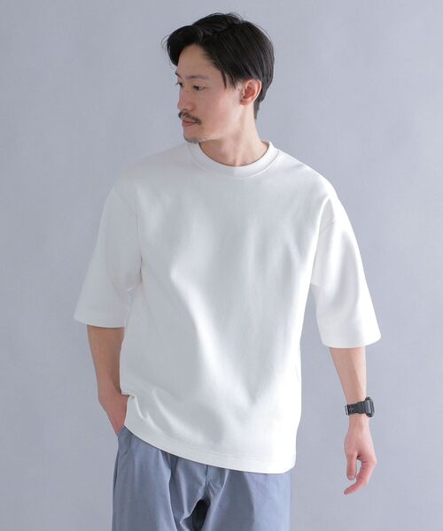 SHIPS(シップス)の「SHIPS: ダブルフェイス リラックス ハーフスリーブ Tシャツ(Tシャツ/カットソー・メンズ・ホワイト/チャコールグレー/ベージュ系/ライトブルー・SMALL/MEDIUM/LARGE/X-LARGE)」の16枚目の写真