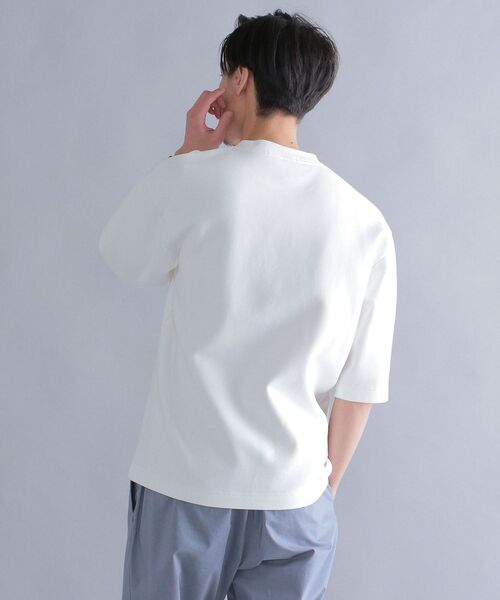 SHIPS(シップス)の「SHIPS: ダブルフェイス リラックス ハーフスリーブ Tシャツ(Tシャツ/カットソー・メンズ・ホワイト/チャコールグレー/ベージュ系/ライトブルー・SMALL/MEDIUM/LARGE/X-LARGE)」の13枚目の写真