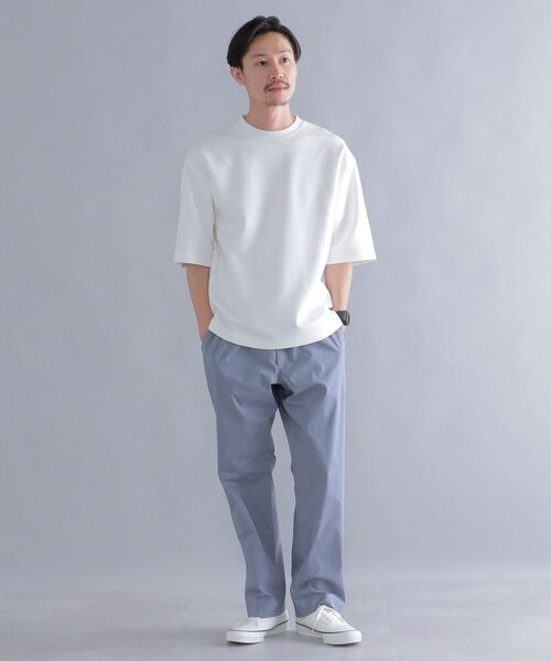 SHIPS(シップス)の「SHIPS: ダブルフェイス リラックス ハーフスリーブ Tシャツ(Tシャツ/カットソー・メンズ・ホワイト/チャコールグレー/ベージュ系/ライトブルー・SMALL/MEDIUM/LARGE/X-LARGE)」の7枚目の写真