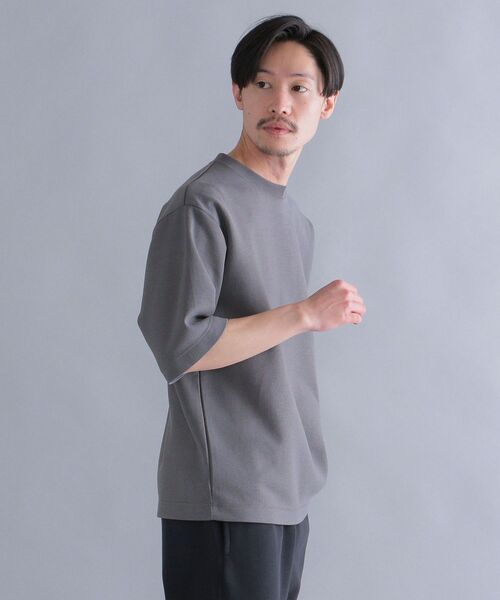 SHIPS(シップス)の「SHIPS: ダブルフェイス リラックス ハーフスリーブ Tシャツ(Tシャツ/カットソー・メンズ・ホワイト/チャコールグレー/ベージュ系/ライトブルー・SMALL/MEDIUM/LARGE/X-LARGE)」の6枚目の写真