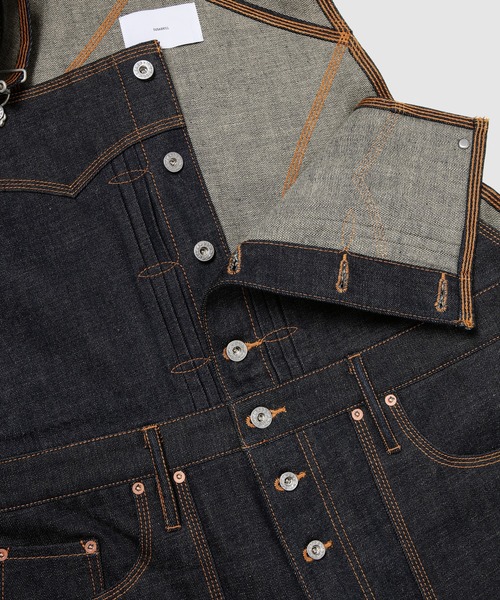 SUGARHILL（シュガーヒル）の「CLASSIC DENIM OVERALLS（サロペット/オーバーオール・メンズ・インディゴブルー・0）」の4枚目の写真