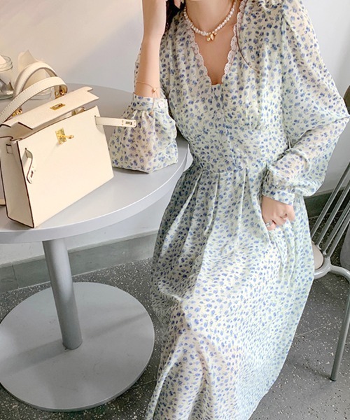 セール 花柄シフォンロングワンピース ワンピース Abys アビス のファッション通販 Zozotown