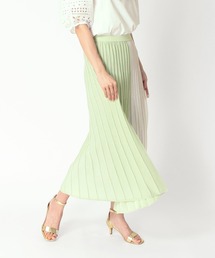 バイカラーニットプリーツスカート