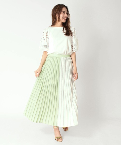 日本未入荷\tHermes\tEffet Kaleidoscopeニットプリーツスカート ラメプリーツニットスカート