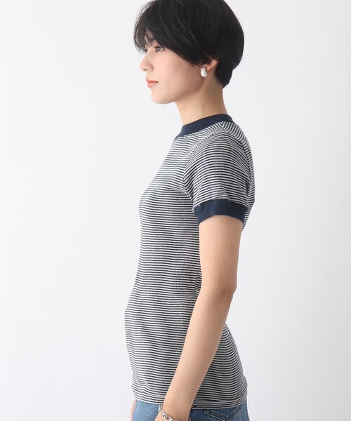 OPAQUE.CLIP（オペークドットクリップ）の「◆Miller B/N T829C（Tシャツ/カットソー・レディース・ブラウン系3/ネイビー系2・99）」の6枚目の写真