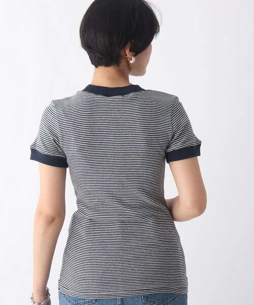 OPAQUE.CLIP（オペークドットクリップ）の「◆Miller B/N T829C（Tシャツ/カットソー・レディース・ブラウン系3/ネイビー系2・99）」の10枚目の写真