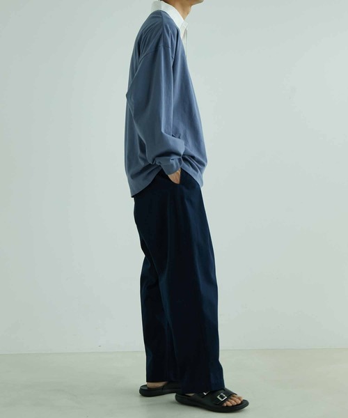ADAM ET ROPE'（アダムエロペ）の「オーバーサイズ ラガーシャツ（ポロシャツ・メンズ・ネイビー/グリーン/ブルー系その他4/ブラウン系その他2・M/L）」の22枚目の写真