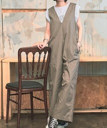 ディッキーズ　Dickies つなぎ　オールインワン　長袖　LL ベージュ Dickies（ディッキーズ）｜つなぎ/オールインワン（ベージュ系