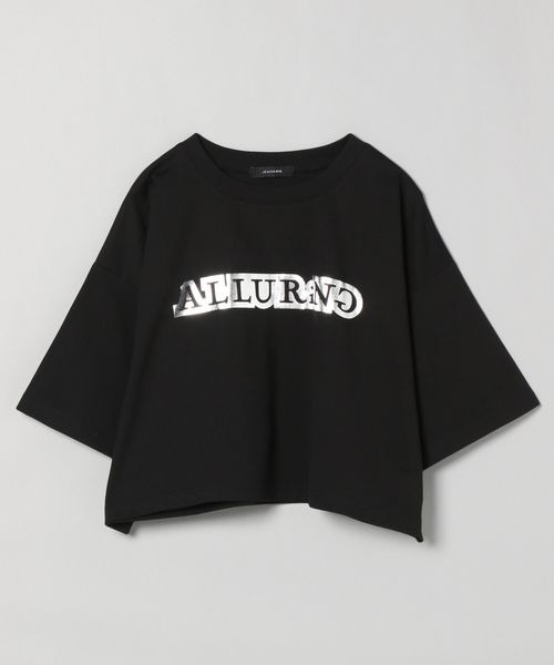 JEANASIS(ジーナシス)の「スラブアートロゴショートプリントT/281530(Tシャツ/カットソー・レディース・ライトグレー/ブラック/オフホワイト・FREE)」の1枚目の写真