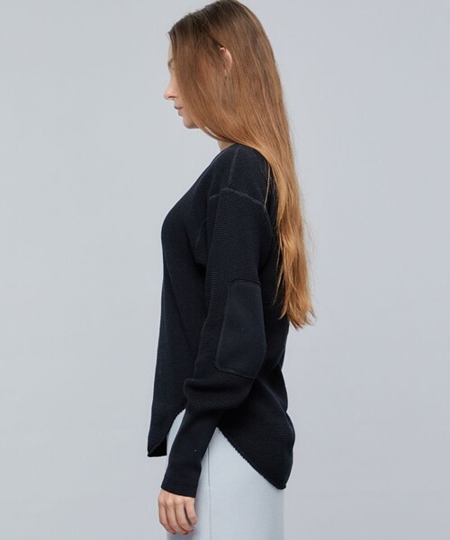 WRAPINKNOT カシミヤサーマルクルーネックプルオーバー WRAPINKNOT カシミアサーマルクルーネックプルオーバー