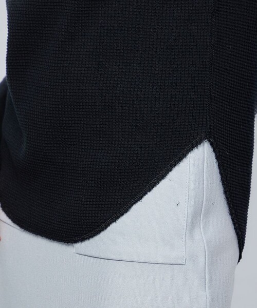WRAPINKNOT（ラッピンノット）の「【WRAPINKNOT(ラッピンノット)】ハイツイストコットンサーマルプルオーバー WK22S-LPO0（Tシャツ/カットソー・レディース・ライトブルー/ブラック/アイボリー・0）」の12枚目の写真