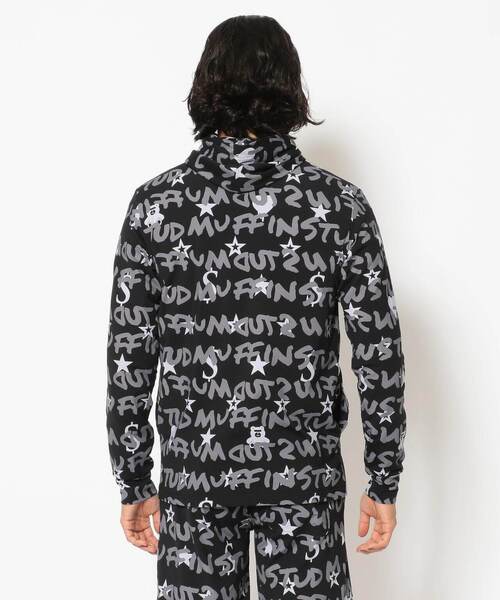 STUD MUFFIN（スタッドマフィン）の「STUD MUFFIN/スタッドマフィン/GRAFGRAM柄ナイロンストレッチ ラッシュパーカー（ラッシュガード・メンズ・ホワイト/ブラック・4/3/2）」の14枚目の写真