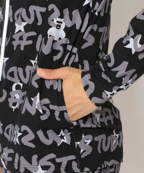STUD MUFFIN（スタッドマフィン）の「STUD MUFFIN/スタッドマフィン/GRAFGRAM柄ナイロンストレッチ ラッシュパーカー（ラッシュガード・メンズ・ホワイト/ブラック・4/3/2）」の17枚目の写真