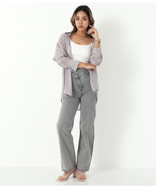 ANAP（アナップ）の「スクエアクリアサンダル（サンダル・レディース・ブラック/ベージュ・LL/S/M/L）」の14枚目の写真