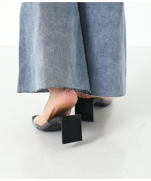 ANAP（アナップ）の「スクエアクリアサンダル（サンダル・レディース・ブラック/ベージュ・LL/S/M/L）」の5枚目の写真