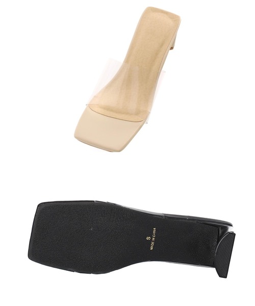 ANAP（アナップ）の「スクエアクリアサンダル（サンダル・レディース・ブラック/ベージュ・LL/S/M/L）」の16枚目の写真