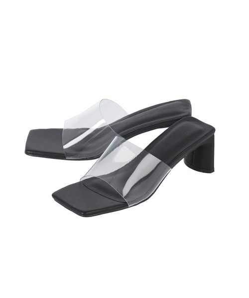 ANAP（アナップ）の「スクエアクリアサンダル（サンダル・レディース・ブラック/ベージュ・LL/S/M/L）」の12枚目の写真