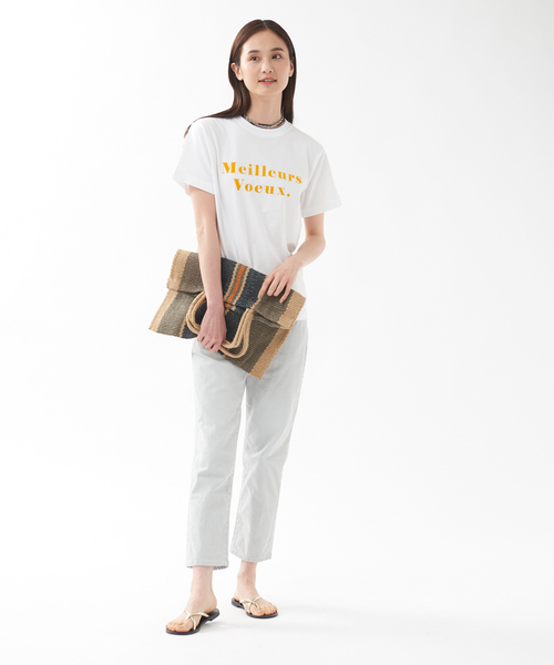 qualite（カリテ）の「MeileursロゴTシャツ（Tシャツ/カットソー・レディース・イエロー/グリーン/ベージュ・フリー）」の12枚目の写真