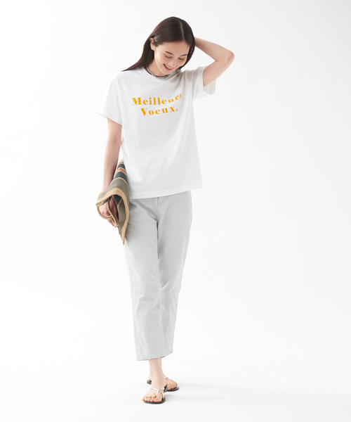 qualite（カリテ）の「MeileursロゴTシャツ（Tシャツ/カットソー・レディース・イエロー/グリーン/ベージュ・フリー）」の13枚目の写真