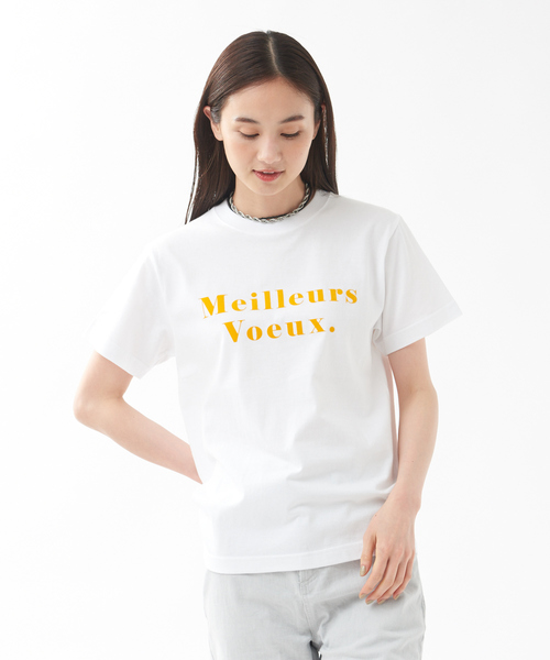 qualite（カリテ）の「MeileursロゴTシャツ（Tシャツ/カットソー・レディース・イエロー/グリーン/ベージュ・フリー）」の14枚目の写真